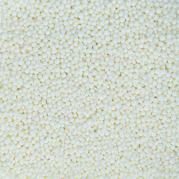 White Mini Sprinkle Beads-Krazy Sprinkles_HalfCup_Google Feed-bakell