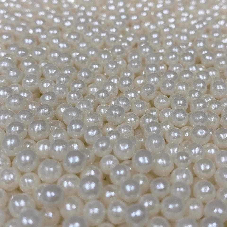 Buy White Pearl 4mm Sprinkle Beads Wholesale | Bakell