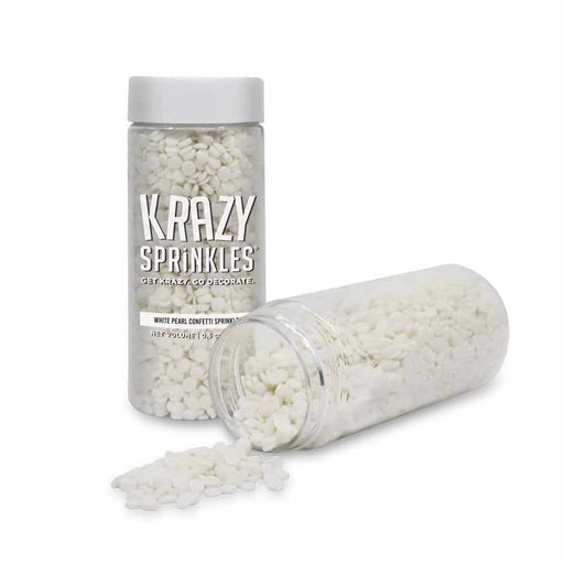 White Pearl Confetti Sprinkles-Krazy Sprinkles_HalfCup_Google Feed-bakell
