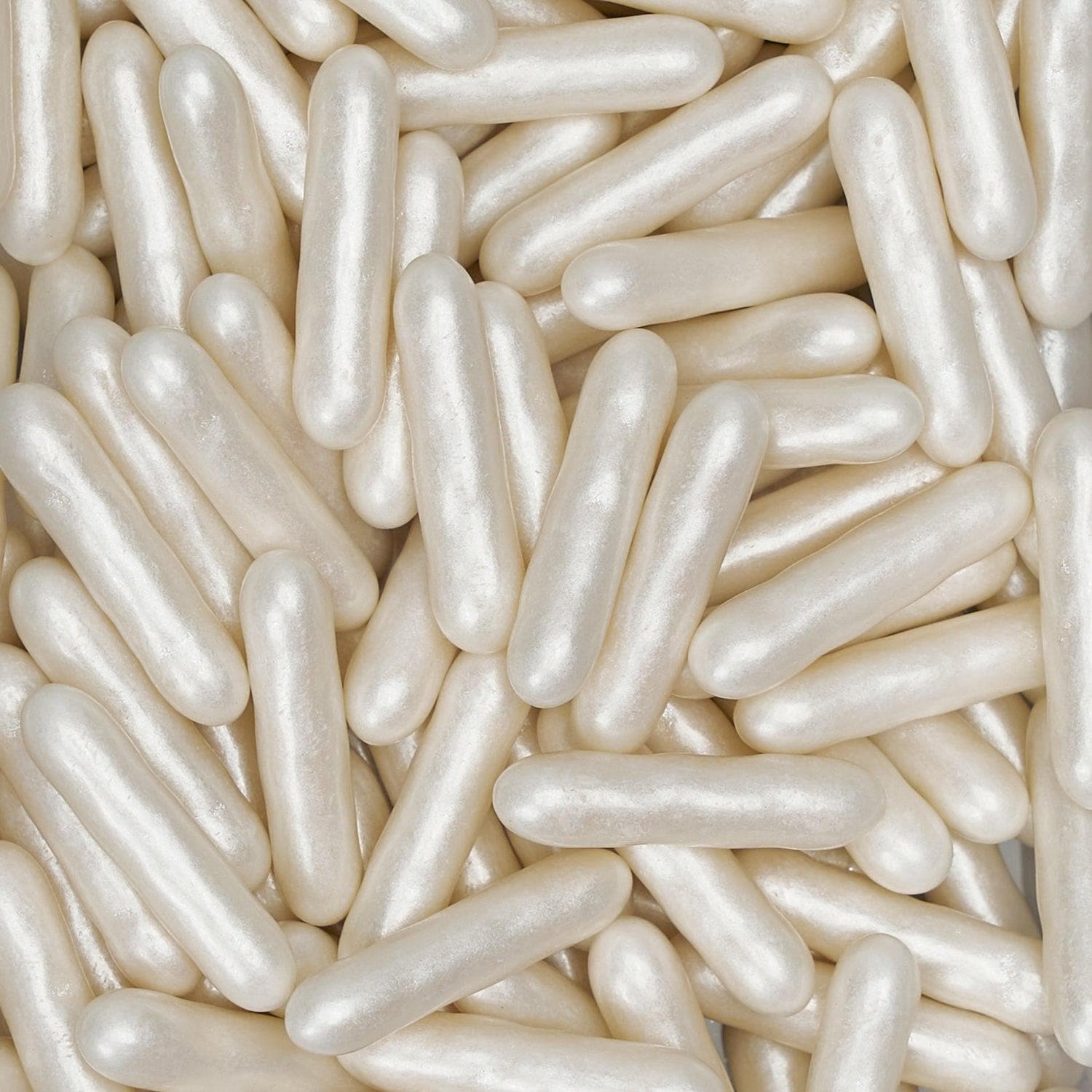 Buy White Pearl Rods Sprinkles Wholesale | Bakell
