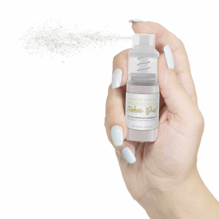Purchase White Pearl Tinker Dust Glitter 4g Spray Pump | Discounted!