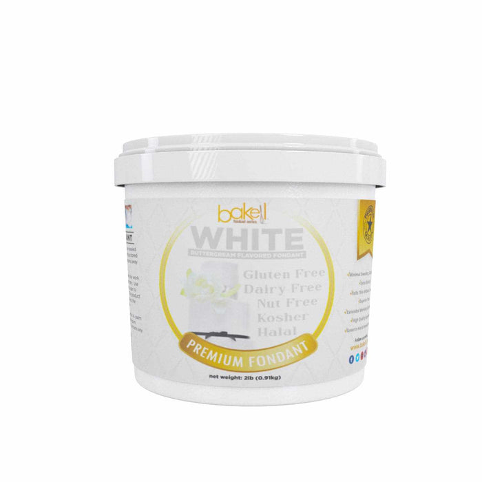 Shop Wholesale White Premium Buttercream Flavored Fondant 2lb - Save Big - Bakell