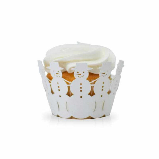 White Snowman Cupcake Wrappers | Bakell.com