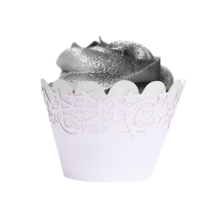 White Star Cut Cupcake Wrappers & Liners  | Bakell® Baking Products