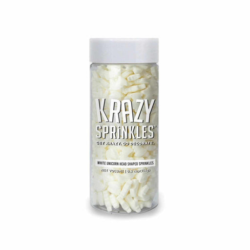 White Unicorn Shaped Sprinkles – Krazy Sprinkles® Bakell.com