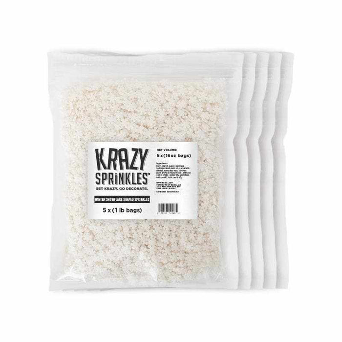 Edible Snowflake Sprinkles for Drinks – Krazy Sprinkles® Bakell.com