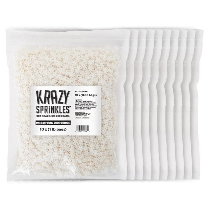 Winter Snowflake Shapes by Krazy Sprinkles®|Wholesale Sprinkles