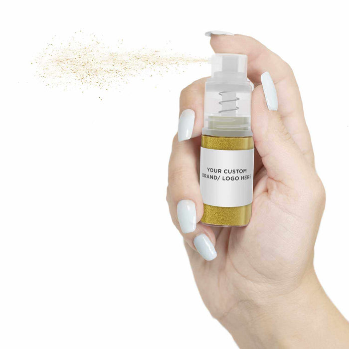 Yellow Brew Glitter | 4g Spray Pump by the Case | Bakell