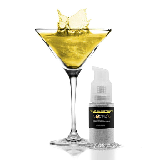 Buy Yellow Color Changing Brew Glitter® Spray Pump | Bakell
