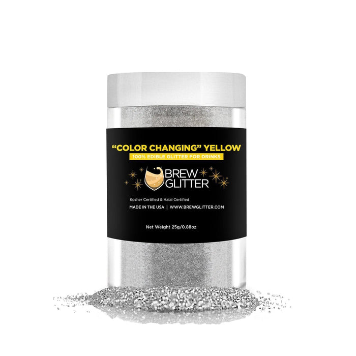 Bulk Size Yellow Color Changing  Glitter | Bakell