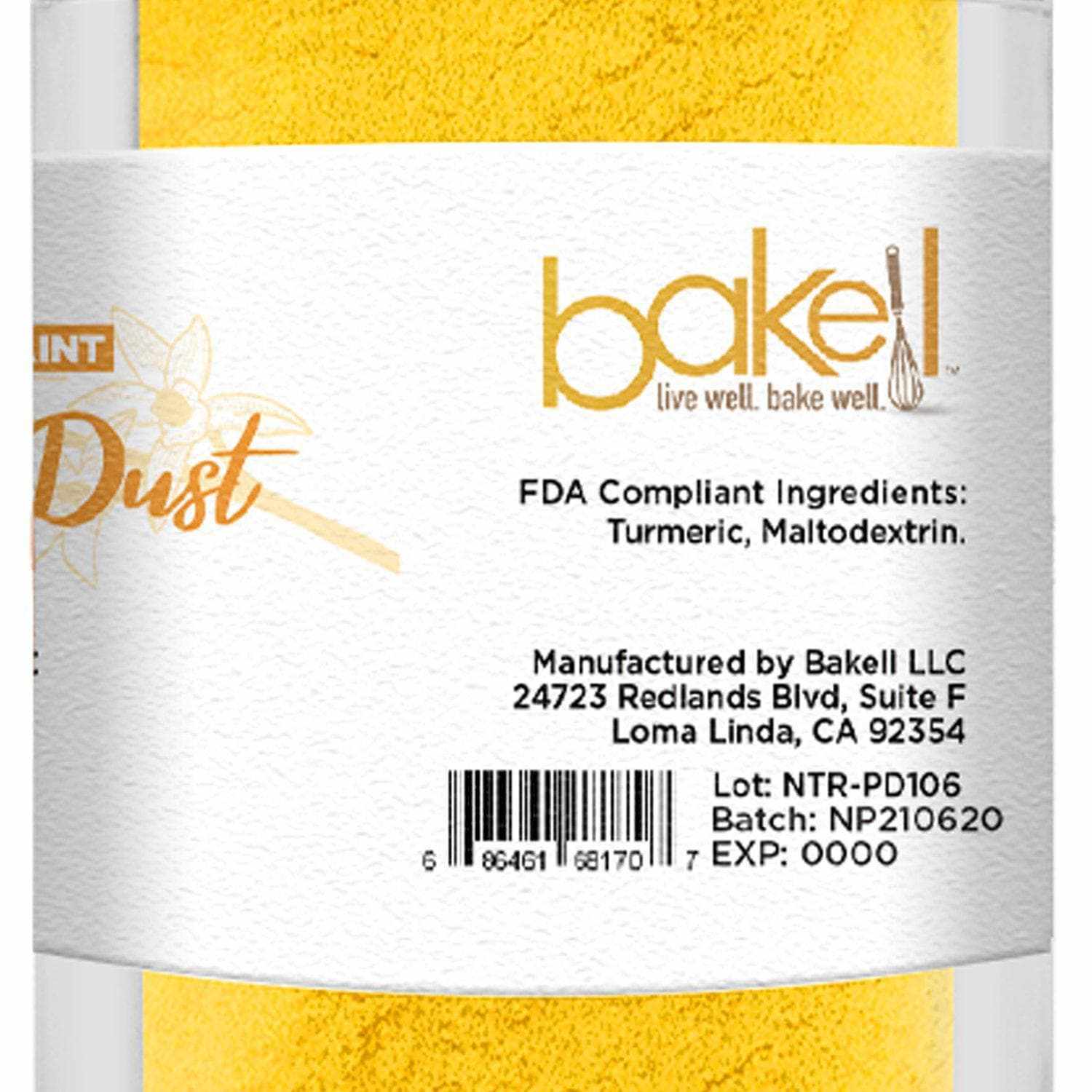 Yellow Natural Baking Powder & Food Coloring | Bakell