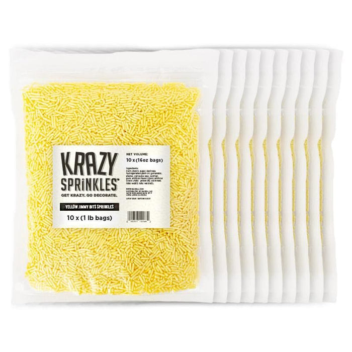 Yellow Jimmies Sprinkles | Bulk Size Krazy Sprinkles | Bakell