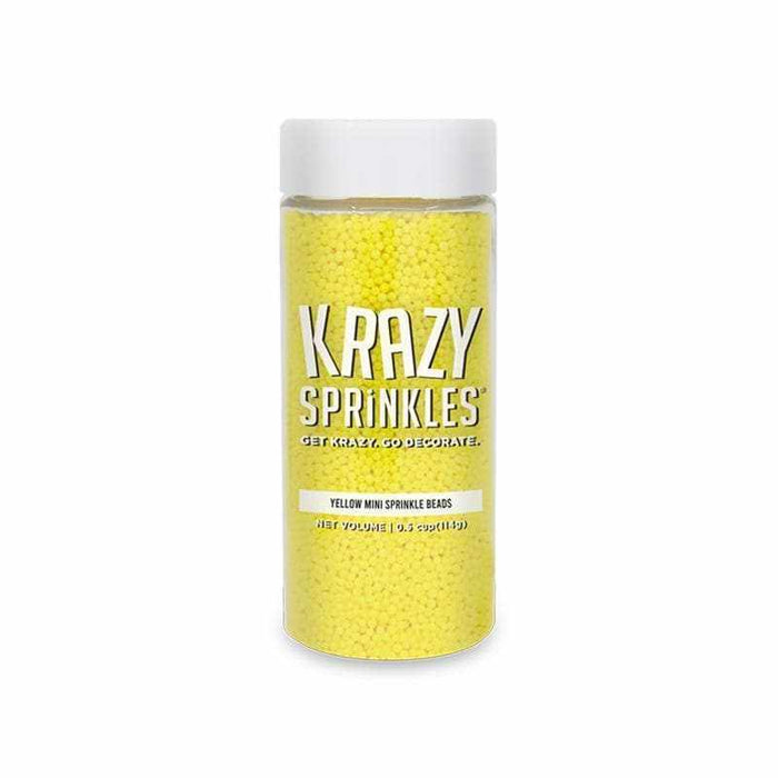Yellow Mini Bead Sprinkles | Krazy Sprinkles | Bakell