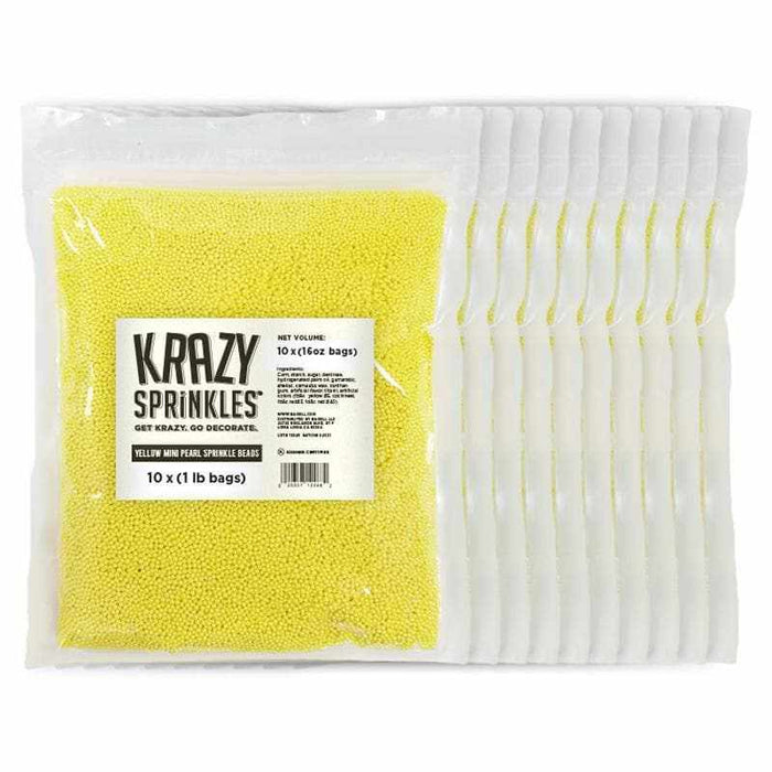 Yellow Mini Pearls Sprinkle by Krazy Sprinkles® | Bakell
