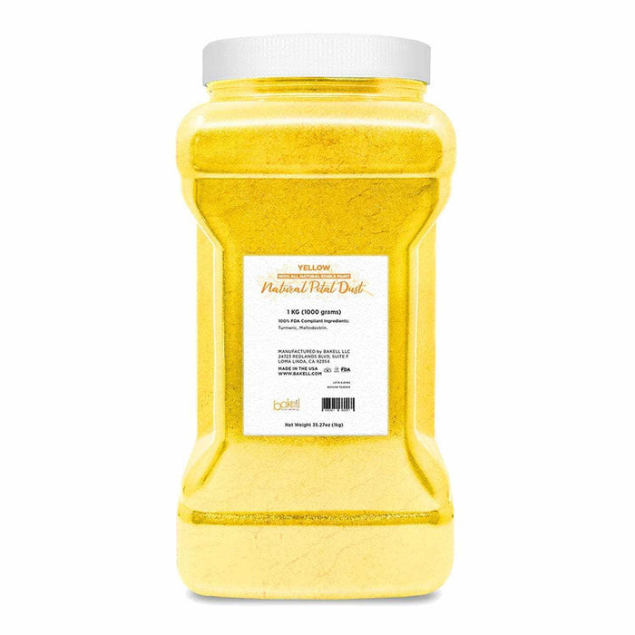 Yellow All Natural Petal Dust | Edible Food Coloring Powder | Kosher | Bakell.com
