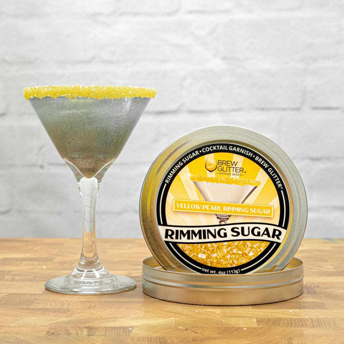 Buy Yellow Pearl Cocktail Rimming Sugar - Yellow Sugar -Bakell